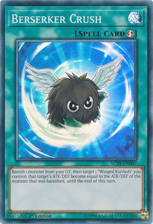 Berserker Crush AC19 EN007 Super Rare 1st Edition Berserker Crush AC19 EN007 Super Rare 1st Edition