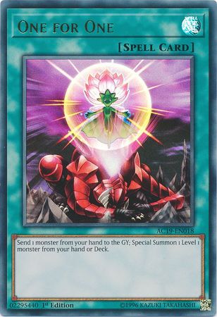 One for One AC19 EN018 Ultra Rare 1st Edition Advent Calendar 2019 Singles One for One AC19 EN018 Ultra Rare 1st Edition Advent Calendar 2019 Singles