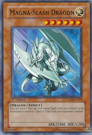 MAGNA-SLASH DRAGON FOTB-EN029 1st EDITION 2007 SERIES COMMON YTCG