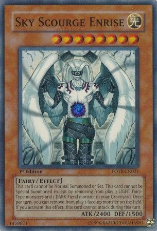 Sky Scourge Enrise FOTB EN021 Super Rare 1st Edition Sky Scourge Enrise FOTB EN021 Super Rare 1st Edition