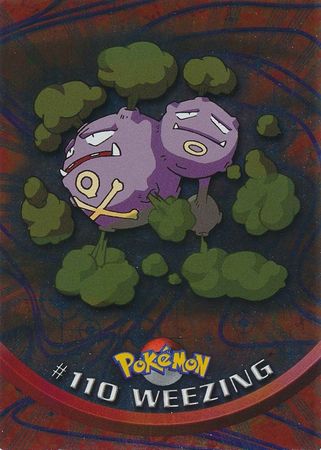 Weezing 110 Foil Series 2 Topps Pokemon Weezing 110 Foil Series 2 Topps Pokemon
