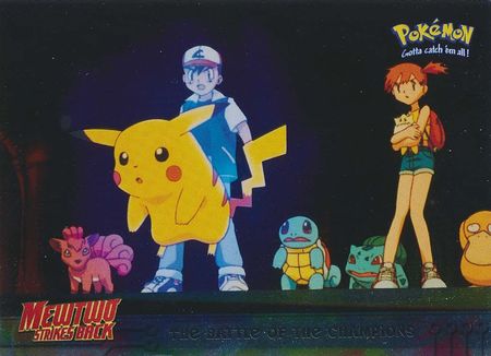 The Battle of the Champions 25 Foil Mewtwo Strikes Back Topps Pokemon The Battle of the Champions 25 Foil Mewtwo Strikes Back Topps Pokemon