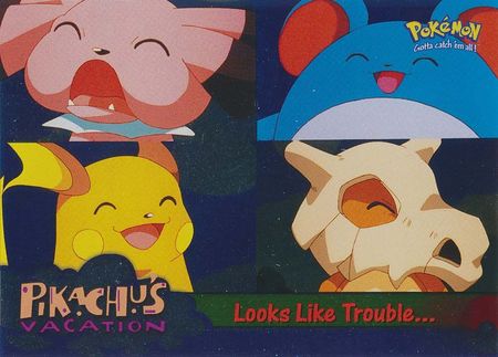 Looks Like Trouble 44 Foil Pikachu s Vacation Topps Pokemon Looks Like Trouble 44 Foil Pikachu s Vacation Topps Pokemon