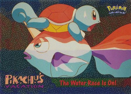 The Water Race is on 47 Foil Embossed Sand Pikachu s Vacation Topps Pokemon Pokemon the First Movie Topps The Water Race is on 47 Foil Embossed Sand Pikachu s Vacation Topps Pokemon Pokemon the First Movie Topps