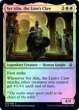 Syr Alin the Lion s Claw 032 269 Foil Throne of Eldraine Foil Singles Syr Alin the Lion s Claw 032 269 Foil Throne of Eldraine Foil Singles