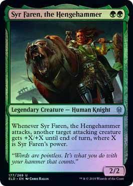 Syr Faren the Hengehammer 177 269 Foil Throne of Eldraine Foil Singles Syr Faren the Hengehammer 177 269 Foil Throne of Eldraine Foil Singles