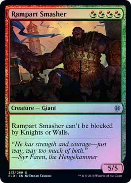 Rampart Smasher 213 269 Foil Throne of Eldraine Foil Singles Rampart Smasher 213 269 Foil Throne of Eldraine Foil Singles