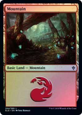 Mountain 264 269 Foil Throne of Eldraine Foil Singles Mountain 264 269 Foil Throne of Eldraine Foil Singles