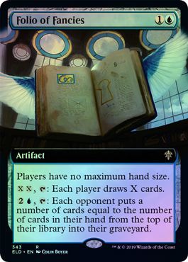 Folio of Fancies 343 269 Extended Art Foil Throne of Eldraine Collector Booster Singles Folio of Fancies 343 269 Extended Art Foil Throne of Eldraine Collector Booster Singles