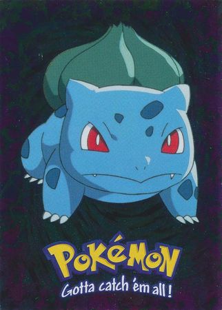 Bulbasaur 01 E1 of 12 Foil Topps Pokemon Bulbasaur 01 E1 of 12 Foil Topps Pokemon