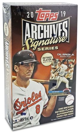 2019 Topps Archives Signature Series Retired Baseball Hobby Box Topps 08088 Baseball Sealed Product 2019 Topps Archives Signature Series Retired Baseball Hobby Box Topps 08088 Baseball Sealed Product