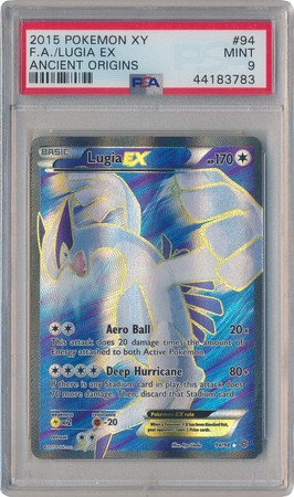 Lugia EX 94 98 PSA Mint 9 Full Art Ultra Rare XY Ancient Origins 3783 XY Ancient Origins Singles Lugia EX 94 98 PSA Mint 9 Full Art Ultra Rare XY Ancient Origins 3783 XY Ancient Origins Singles