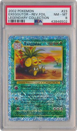 Exeggutor 23 110 PSA NM MT 8 Rare Reverse Holo Legendary Collection 6502 Legendary Collection Reverse Holo Singles Exeggutor 23 110 PSA NM MT 8 Rare Reverse Holo Legendary Collection 6502 Legendary Collection Reverse Holo Singles