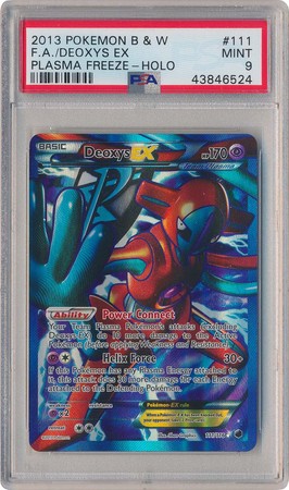 Deoxys EX 111//116 Plasma Freeze Damaged Pokemon Card Ultra Rare Full Art