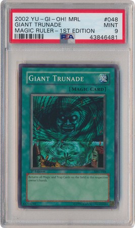 Giant Trunade MRL 048 PSA Mint 9 Super Rare 1st Edition MRL 6481 Magic Ruler MRL 1st Edition Singles Giant Trunade MRL 048 PSA Mint 9 Super Rare 1st Edition MRL 6481 Magic Ruler MRL 1st Edition Singles