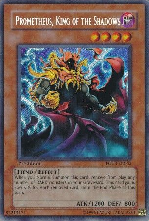 Prometheus King of the Shadows FOTB EN063 Secret Rare 1st Edition Force of the Breaker FOTB 1st Edition Singles Prometheus King of the Shadows FOTB EN063 Secret Rare 1st Edition Force of the Breaker FOTB 1st Edition Singles