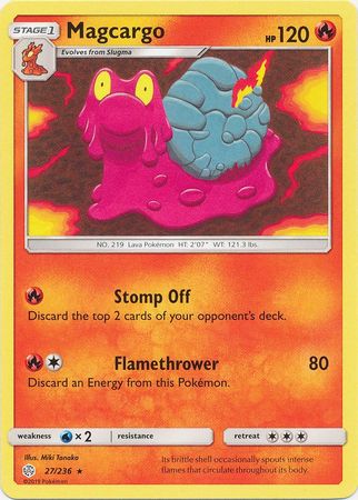 Magcargo 27 236 Rare Sun Moon Cosmic Eclipse Singles Magcargo 27 236 Rare Sun Moon Cosmic Eclipse Singles