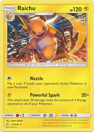 Raichu 67 236 Rare Raichu 67 236 Rare