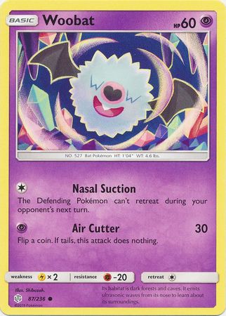Woobat 87 236 Common Sun Moon Cosmic Eclipse Singles Woobat 87 236 Common Sun Moon Cosmic Eclipse Singles