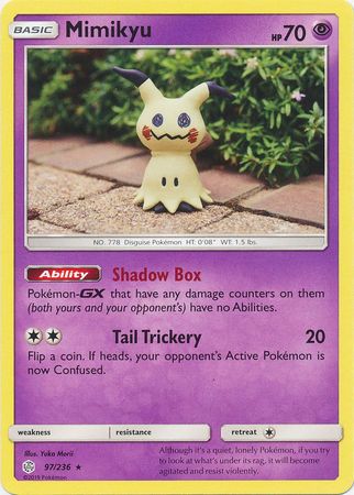 Mimikyu - 97/236 - Rare - Pokemon Singles » Sun & Moon (Multiple