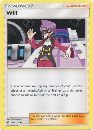 Will 208 236 Uncommon Sun Moon Cosmic Eclipse Singles Will 208 236 Uncommon Sun Moon Cosmic Eclipse Singles