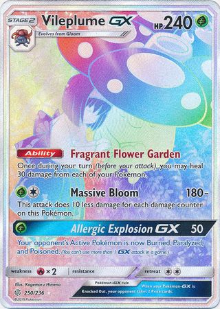 Vileplume GX - Sun & Moon: Cosmic Eclipse - Pokemon | TrollAndToad