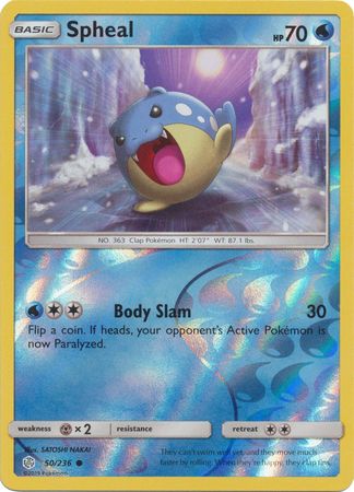 Spheal 50 236 Common Reverse Holo Sun Moon Cosmic Eclipse Reverse Holo Singles Spheal 50 236 Common Reverse Holo Sun Moon Cosmic Eclipse Reverse Holo Singles