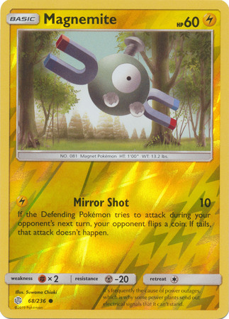 Magnemite 68 236 Common Reverse Holo Magnemite 68 236 Common Reverse Holo