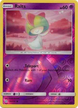 Pokemon RALTS Sun & Moon Cosmic Eclipse 80/236 NM/Mint Never Played Cards 