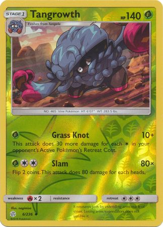 Tangrowth 6 236 Uncommon Reverse Holo Tangrowth 6 236 Uncommon Reverse Holo