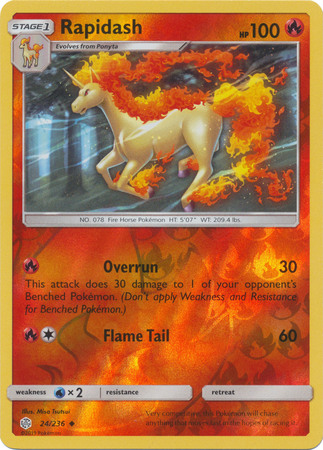 Rapidash 24 236 Uncommon Reverse Holo Sun Moon Cosmic Eclipse Reverse Holo Singles Rapidash 24 236 Uncommon Reverse Holo Sun Moon Cosmic Eclipse Reverse Holo Singles