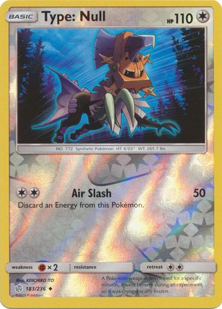 Type Null 183 236 Uncommon Reverse Holo Sun Moon Cosmic Eclipse Reverse Holo Singles Type Null 183 236 Uncommon Reverse Holo Sun Moon Cosmic Eclipse Reverse Holo Singles