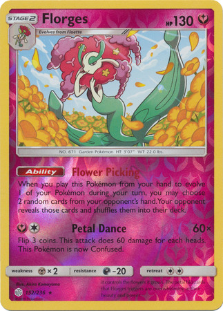 Florges 152 236 Holo Rare Reverse Holo Sun Moon Cosmic Eclipse Reverse Holo Singles Florges 152 236 Holo Rare Reverse Holo Sun Moon Cosmic Eclipse Reverse Holo Singles