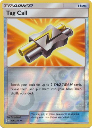 Pokemon SM Cosmic Eclipse Tag Call 206/236 uncommon pack fresh M/NM 