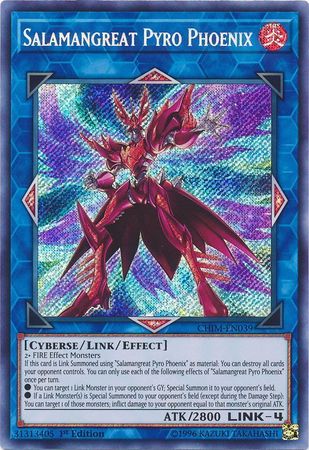 Salamangreat Pyro Phoenix CHIM EN039 Secret Rare 1st Edition Chaos Impact 1st Edition Singles Salamangreat Pyro Phoenix CHIM EN039 Secret Rare 1st Edition Chaos Impact 1st Edition Singles