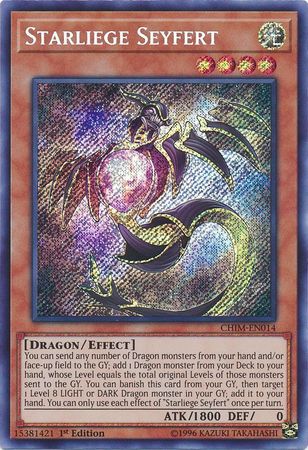 Starliege Seyfert CHIM EN014 Secret Rare 1st Edition Chaos Impact 1st Edition Singles Starliege Seyfert CHIM EN014 Secret Rare 1st Edition Chaos Impact 1st Edition Singles
