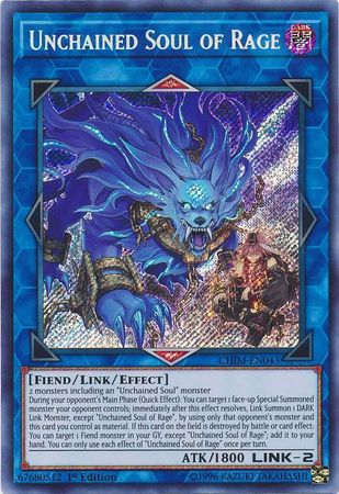 Unchained Soul of Rage CHIM EN043 Secret Rare 1st Edition Chaos Impact 1st Edition Singles Unchained Soul of Rage CHIM EN043 Secret Rare 1st Edition Chaos Impact 1st Edition Singles