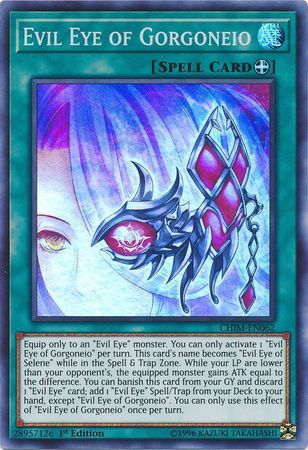 Evil Eye of Gorgoneio CHIM EN062 Super Rare 1st Edition Chaos Impact 1st Edition Singles Evil Eye of Gorgoneio CHIM EN062 Super Rare 1st Edition Chaos Impact 1st Edition Singles
