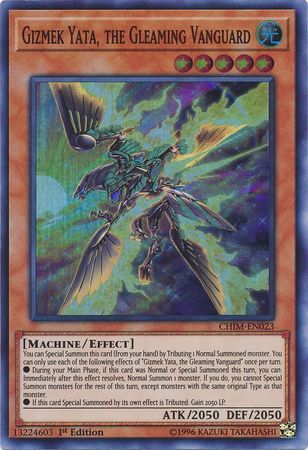 Gizmek Yata the Gleaming Vanguard CHIM EN023 Super Rare 1st Edition Chaos Impact 1st Edition Singles Gizmek Yata the Gleaming Vanguard CHIM EN023 Super Rare 1st Edition Chaos Impact 1st Edition Singles