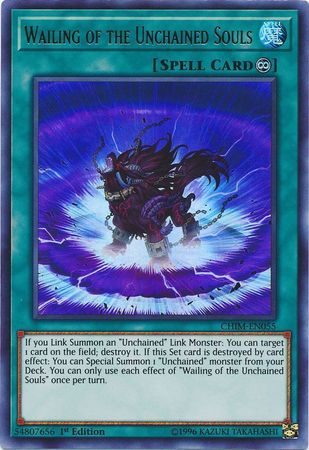 Wailing of the Unchained Souls CHIM EN055 Ultra Rare 1st Edition Wailing of the Unchained Souls CHIM EN055 Ultra Rare 1st Edition