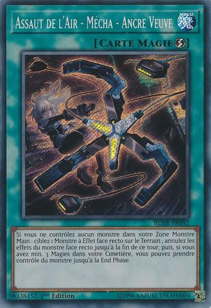Assaut de l Air Mecha Ancre Veuve BLHR FR092 Secret Rare 1st Edition Assaut de l Air Mecha Ancre Veuve BLHR FR092 Secret Rare 1st Edition