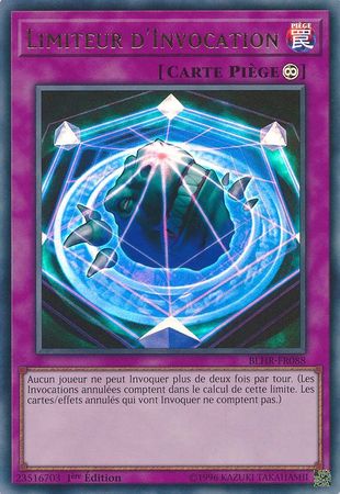 Limiteur d Invocation BLHR FR088 Ultra Rare 1st Edition French Yugioh Cards Limiteur d Invocation BLHR FR088 Ultra Rare 1st Edition French Yugioh Cards