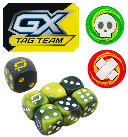 Sun & Moon Team Up GX Marker, Damage & Poison Counter w/ Set of 6 Dice