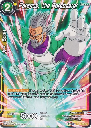 Paragus the Forebearer EX07 09 Expansion Rare Paragus the Forebearer EX07 09 Expansion Rare