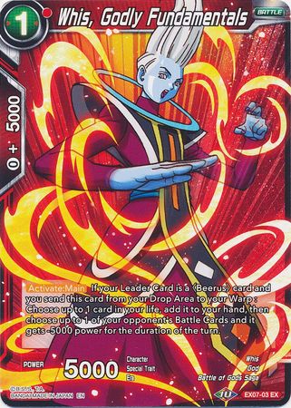 Whis Godly Fundamentals EX07 03 Expansion Rare Whis Godly Fundamentals EX07 03 Expansion Rare