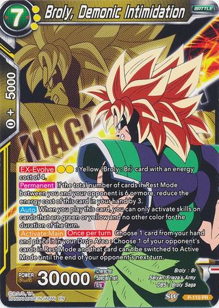 Broly Demonic Intimidation P 110 Promo Magnificent Collection Dragon Ball Super Magnificent Collection Promos Broly Demonic Intimidation P 110 Promo Magnificent Collection Dragon Ball Super Magnificent Collection Promos