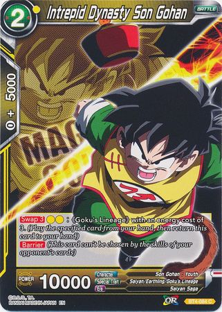 Intrepid Dynasty Son Gohan BT4 084 Common Magnificent Collection Intrepid Dynasty Son Gohan BT4 084 Common Magnificent Collection