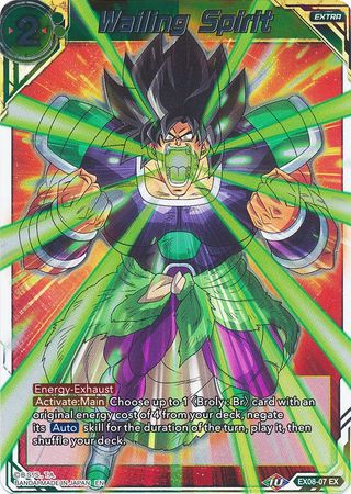 Wailing Spirit EX08 07 Foil Expansion Rare Dragon Ball Super Magnificent Collection Forsaken Warrior EX08 Wailing Spirit EX08 07 Foil Expansion Rare Dragon Ball Super Magnificent Collection Forsaken Warrior EX08