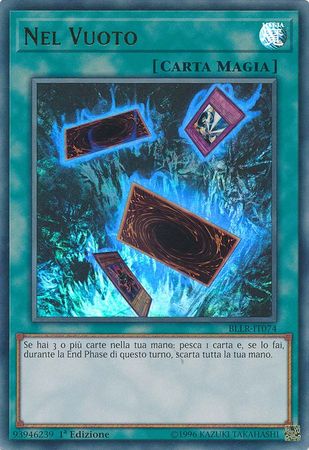 Nel Vuoto BLLR IT074 Ultra Rare 1st Edition Italian Yugioh Cards Nel Vuoto BLLR IT074 Ultra Rare 1st Edition Italian Yugioh Cards