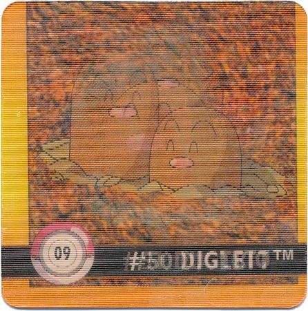 09 50 Diglett 51 Dugtrio 1998 Pokemon Flipz Artbox Premier Edition 09 50 Diglett 51 Dugtrio 1998 Pokemon Flipz Artbox Premier Edition